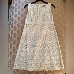 Juicy Couture White Eyelet Midi Dress
